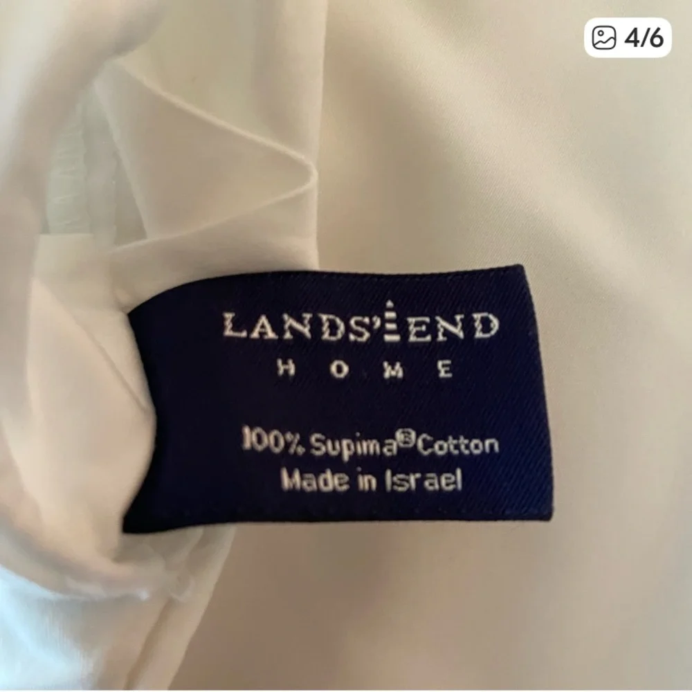 LANDS’ END WHITE DUVET COVER